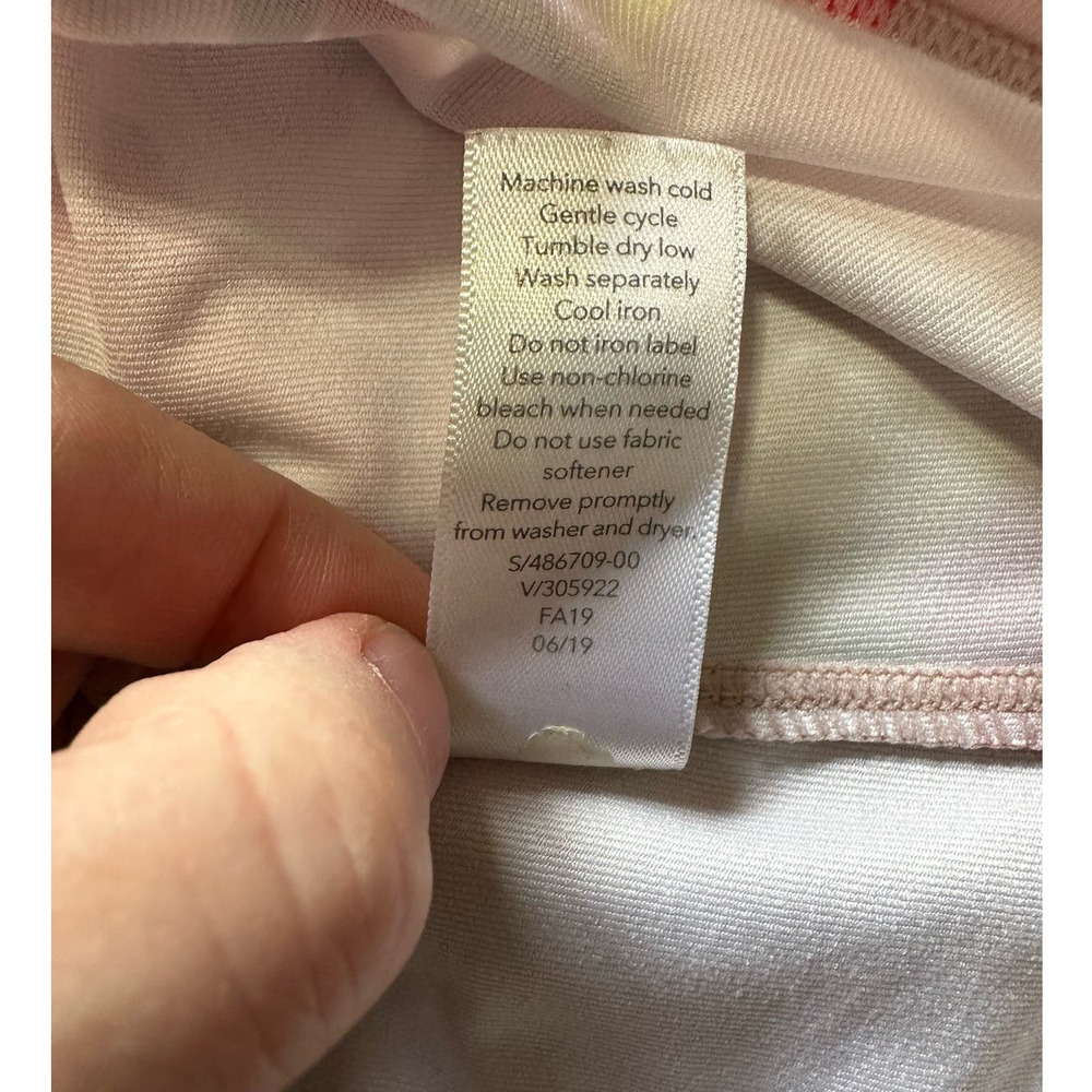 Athleta Shanti Floral Racerback Tank Top Pink Rose Print Athletic XS - Picture 7 of 9